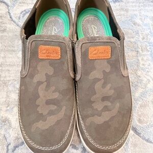 Clark’s Men’s Brown Camp Slip-Ons